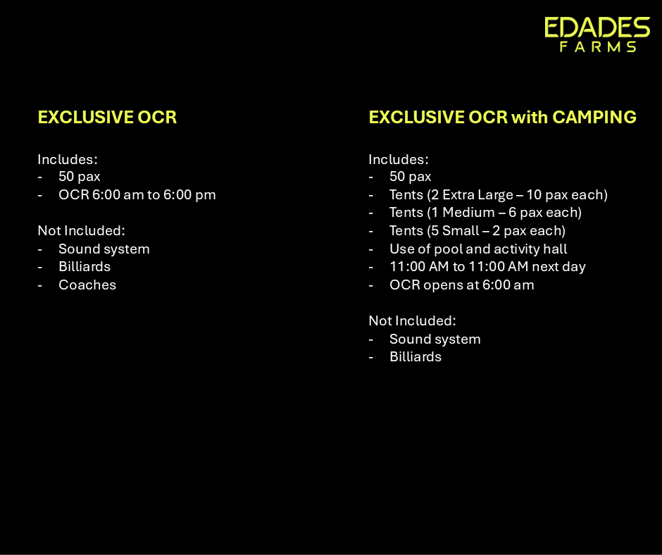 Private and Exclusive Event Packages
